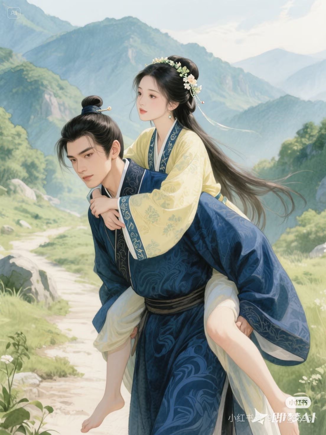 Đôi Cẩu Nam Nữ Ham Vinh Hoa Phú Quý